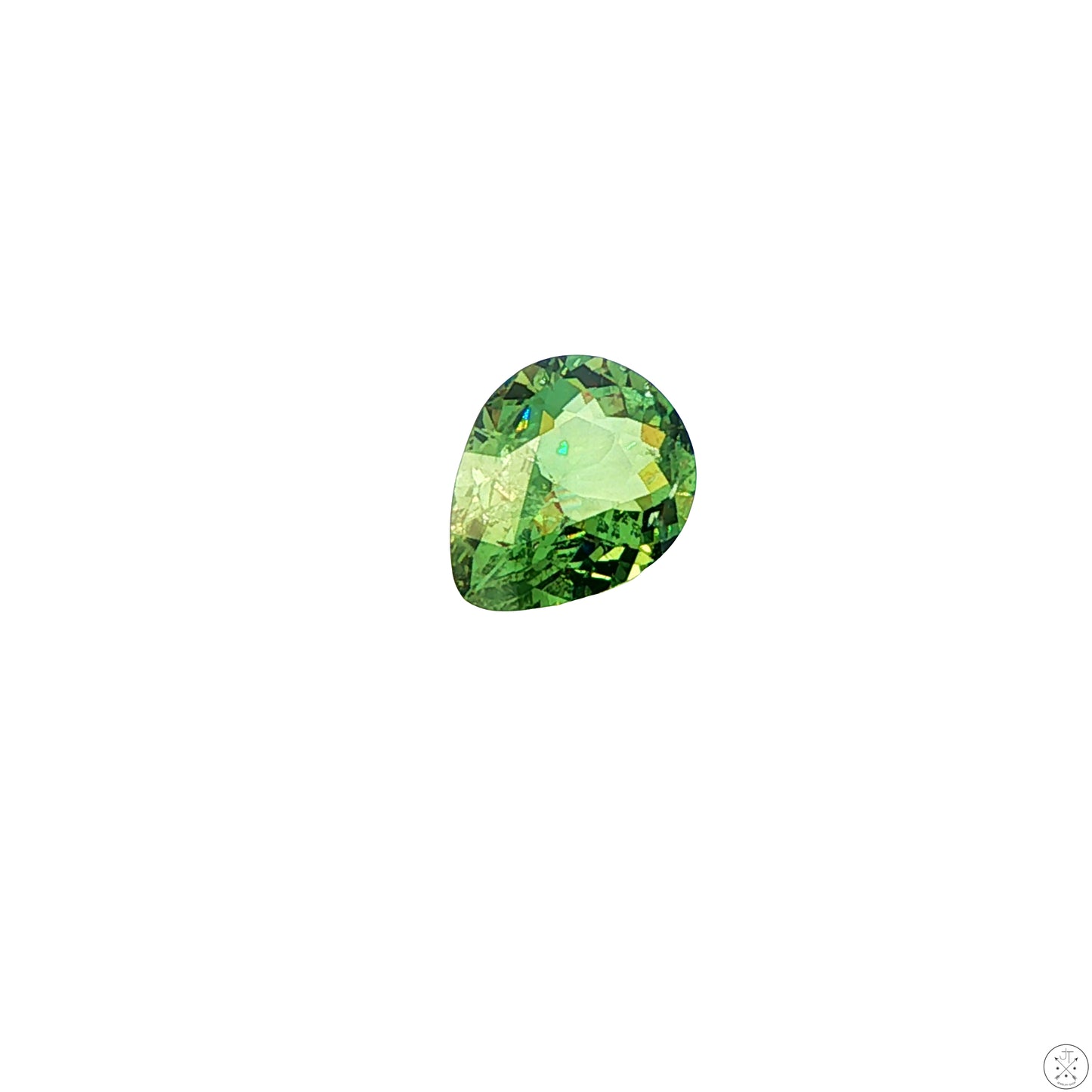 2.04 Carat Natural Demantoid Garnet 10 x 8 mm Pear Faceted Loose Gemstone
