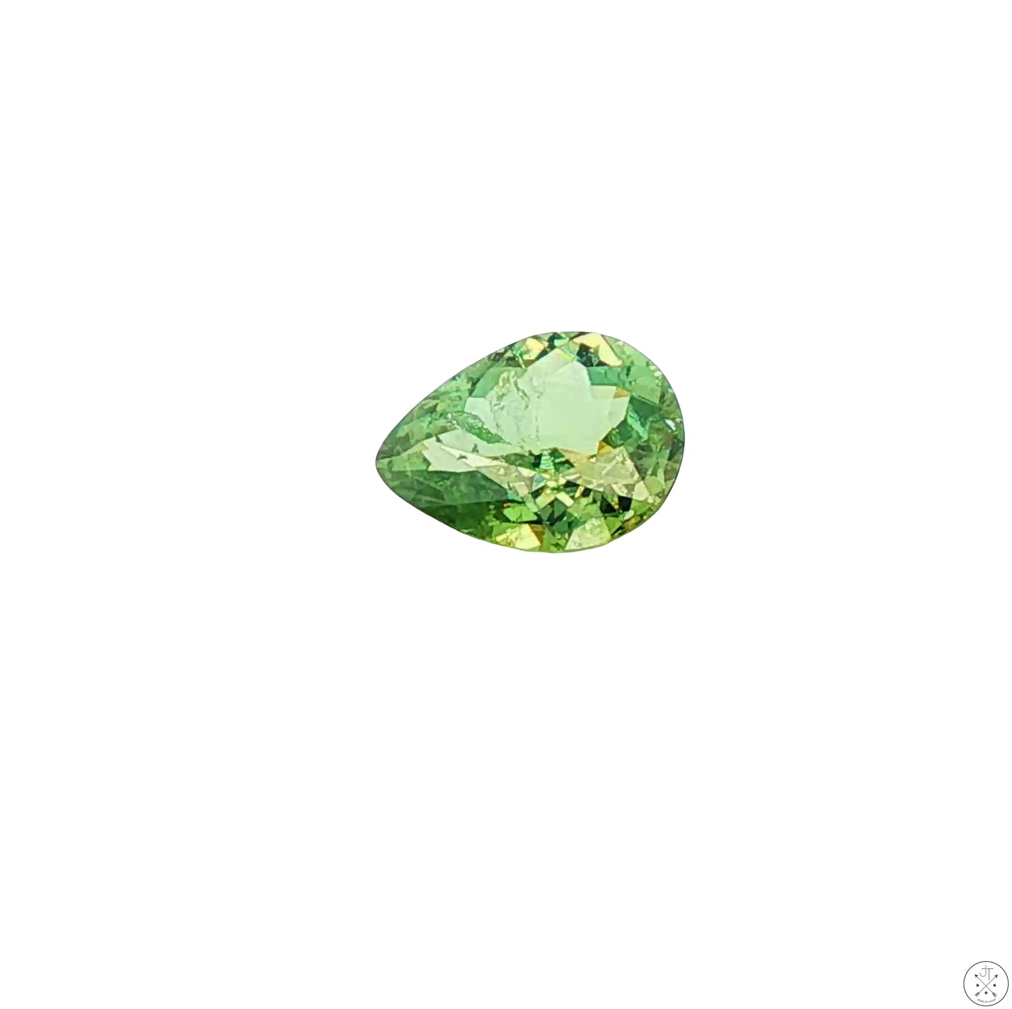 2.04 Carat Natural Demantoid Garnet 10 x 8 mm Pear Faceted Loose Gemstone