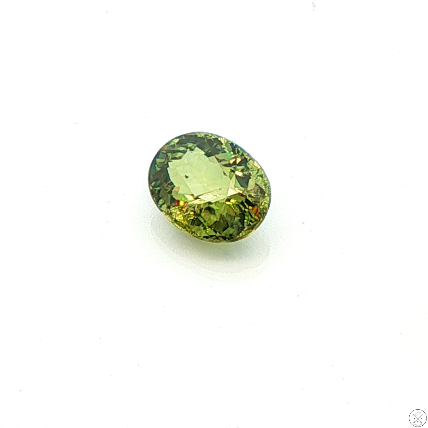 1.54 Carat Natural Demantoid Garnet 8 x 6 mm Oval Faceted Loose Gemstone