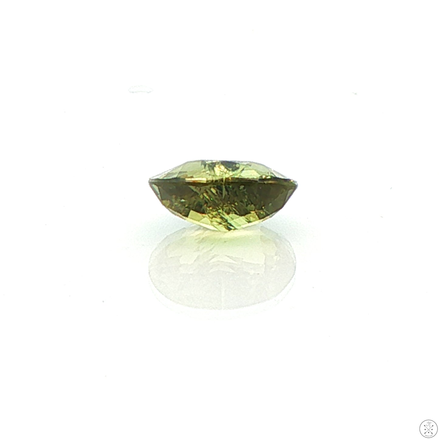 1.54 Carat Natural Demantoid Garnet 8 x 6 mm Oval Faceted Loose Gemstone