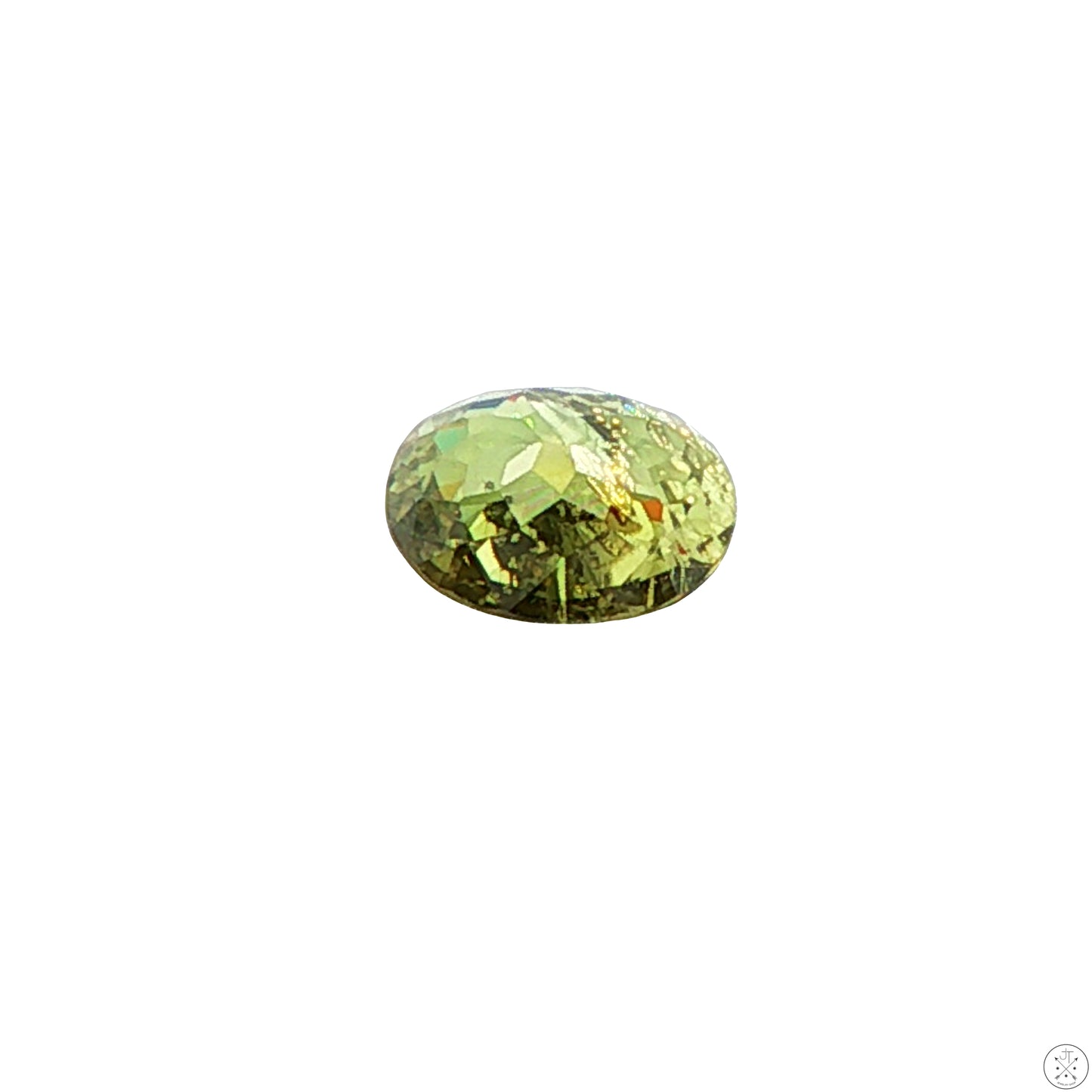 1.54 Carat Natural Demantoid Garnet 8 x 6 mm Oval Faceted Loose Gemstone