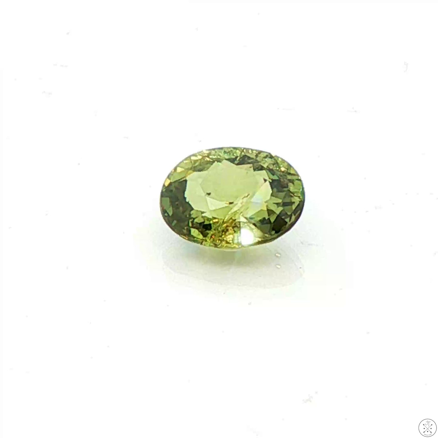 1.54 Carat Natural Demantoid Garnet 8 x 6 mm Oval Faceted Loose Gemstone