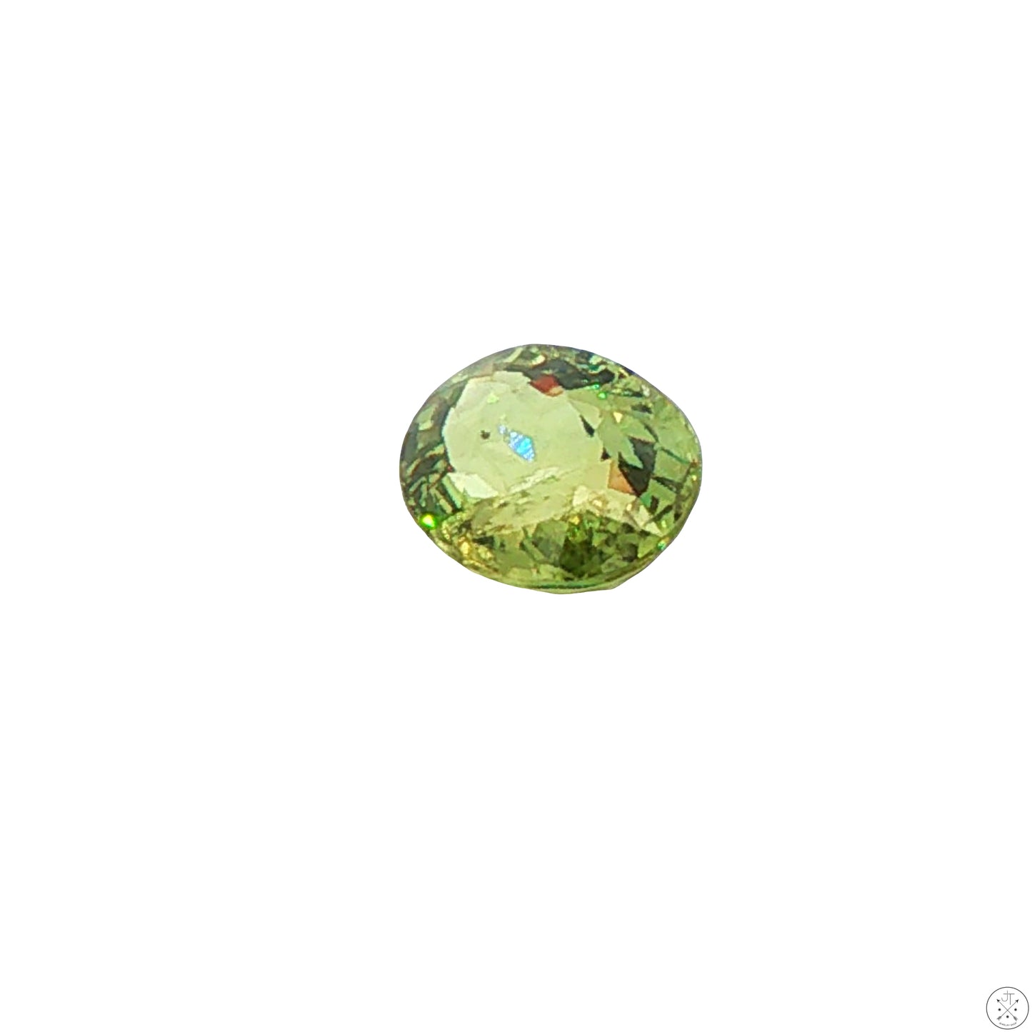 1.54 Carat Natural Demantoid Garnet 8 x 6 mm Oval Faceted Loose Gemstone