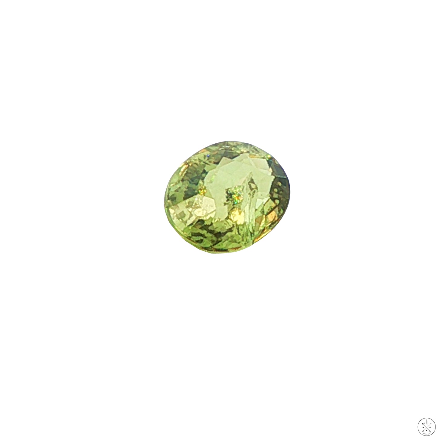 1.54 Carat Natural Demantoid Garnet 8 x 6 mm Oval Faceted Loose Gemstone