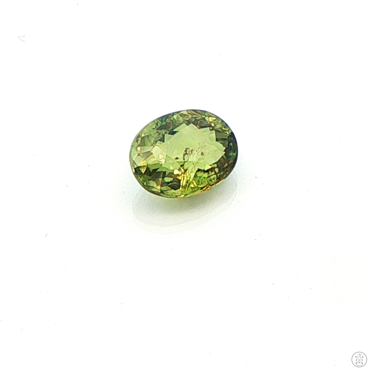 1.54 Carat Natural Demantoid Garnet 8 x 6 mm Oval Faceted Loose Gemstone