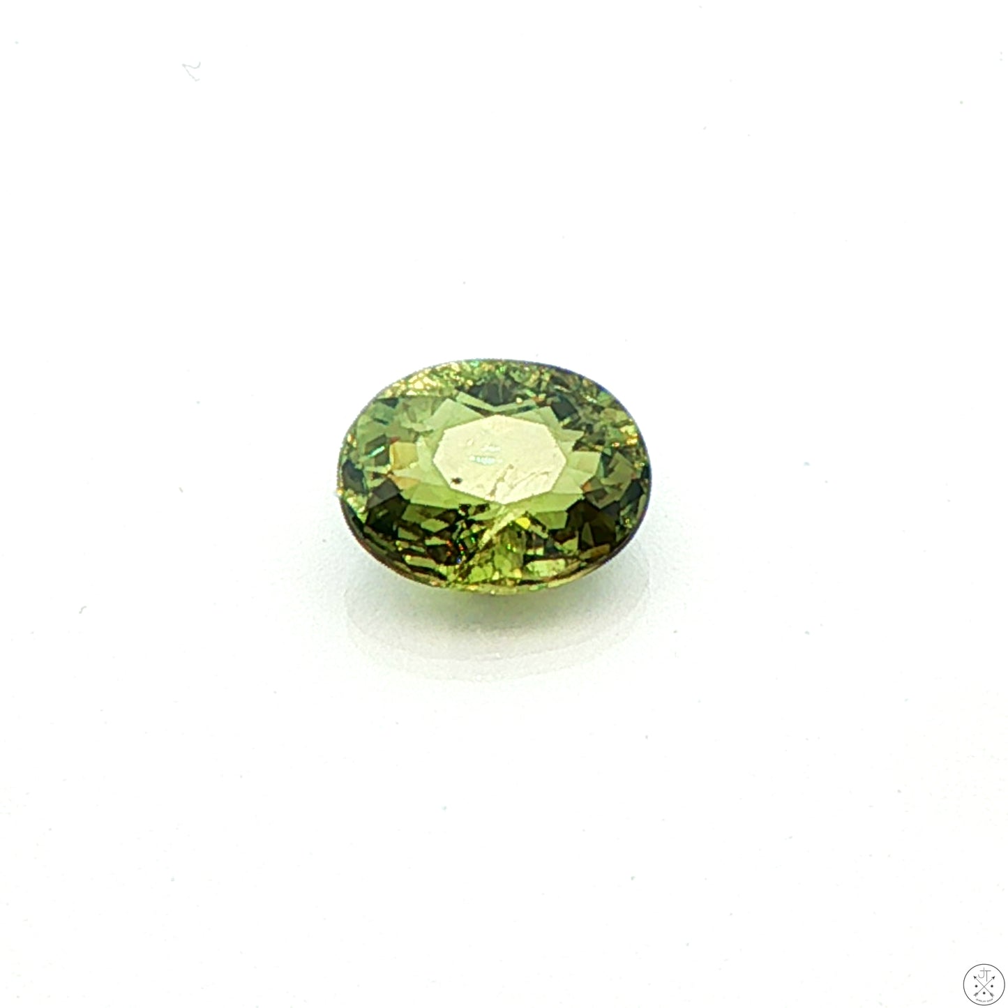 1.54 Carat Natural Demantoid Garnet 8 x 6 mm Oval Faceted Loose Gemstone