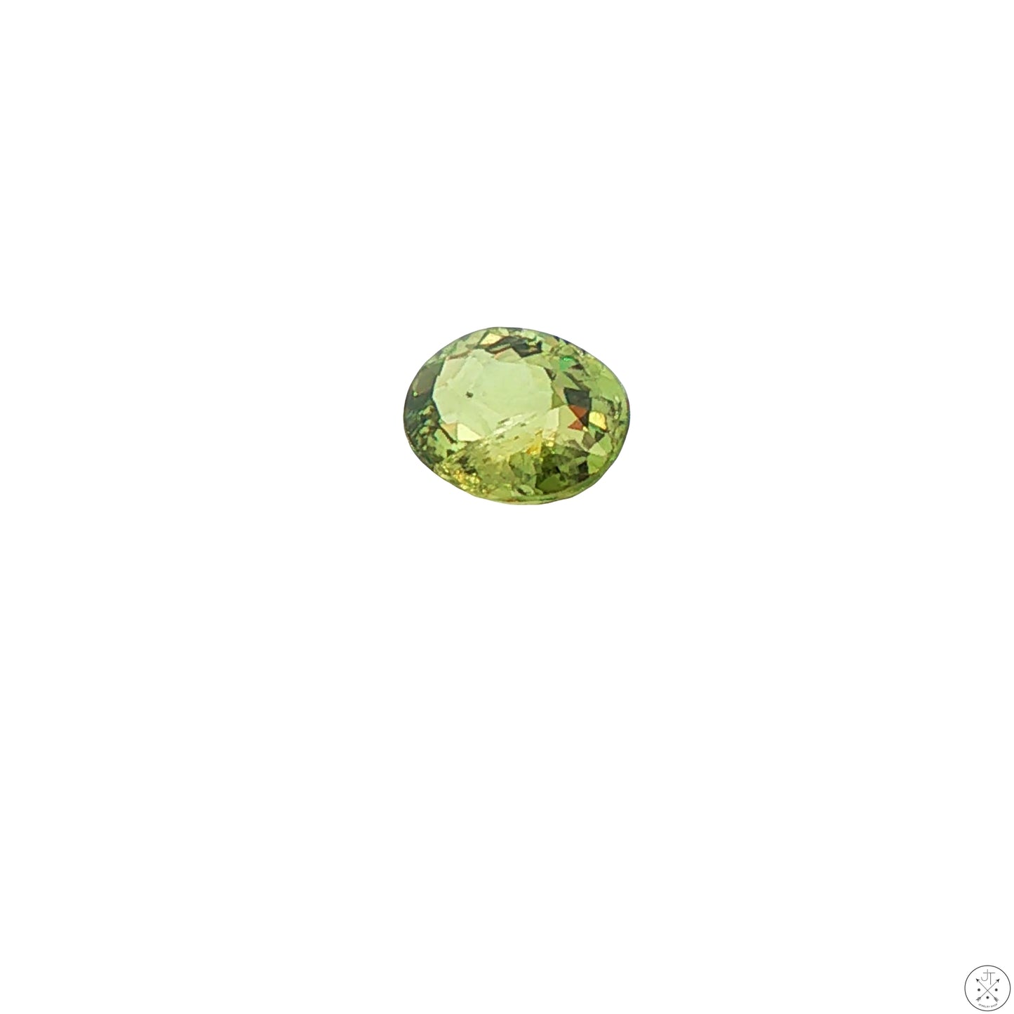 1.54 Carat Natural Demantoid Garnet 8 x 6 mm Oval Faceted Loose Gemstone