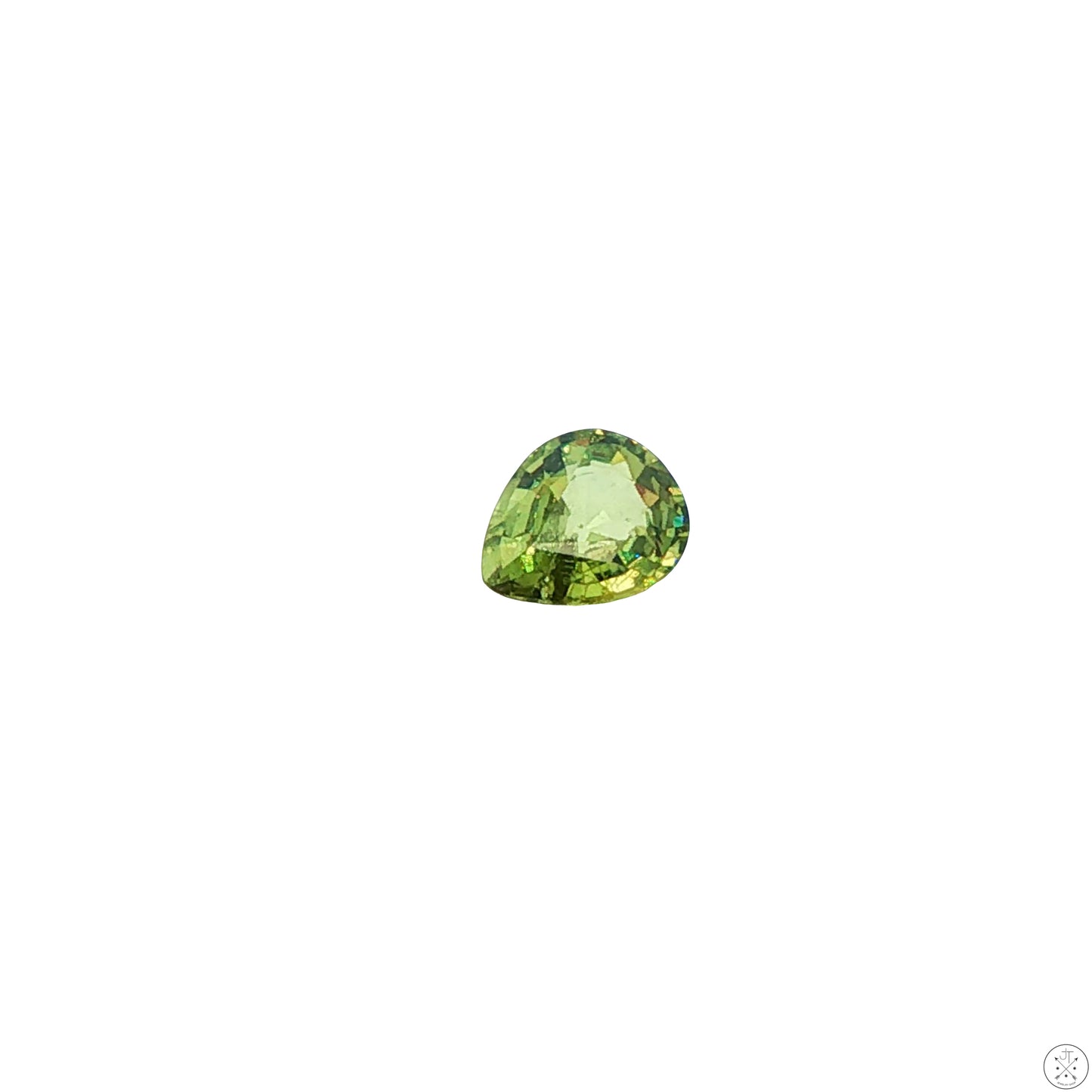 1.13 Carat Natural Demantoid Garnet 8 x 6 mm Pear Faceted Loose Gemstone