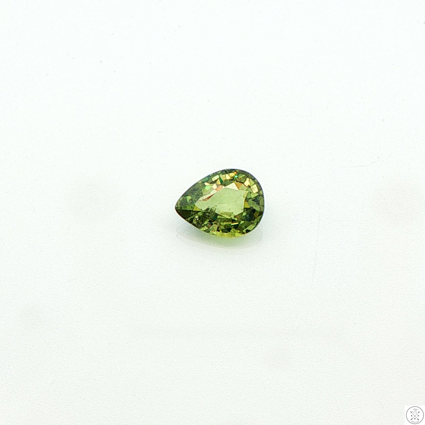 1.13 Carat Natural Demantoid Garnet 8 x 6 mm Pear Faceted Loose Gemstone