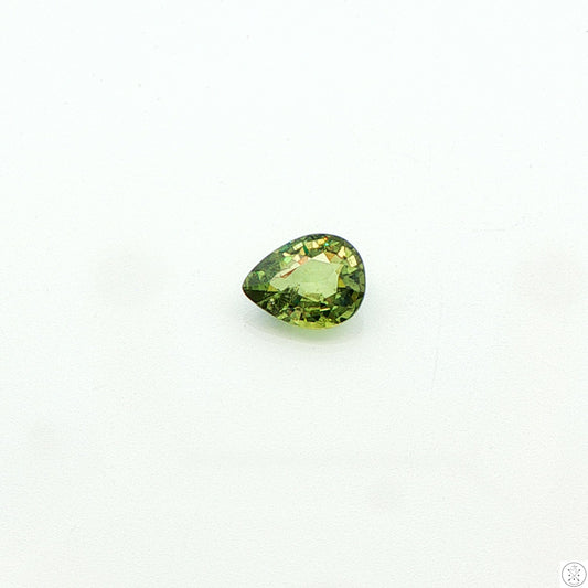 1.13 Carat Natural Demantoid Garnet 8 x 6 mm Pear Faceted Loose Gemstone