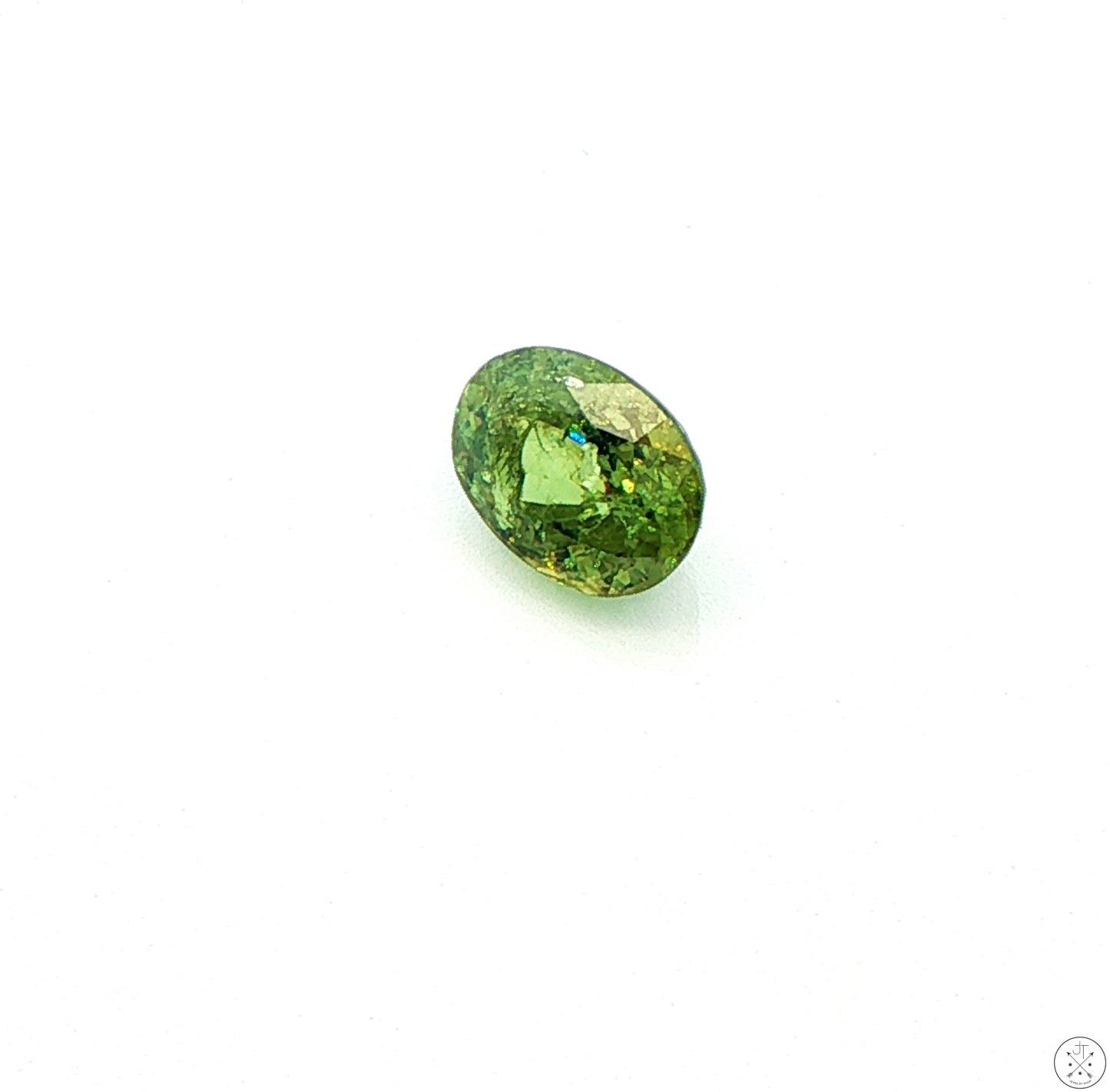 1.97 Carat Natural Demantoid Garnet 8 x 6 mm Oval Faceted Loose Gemstone