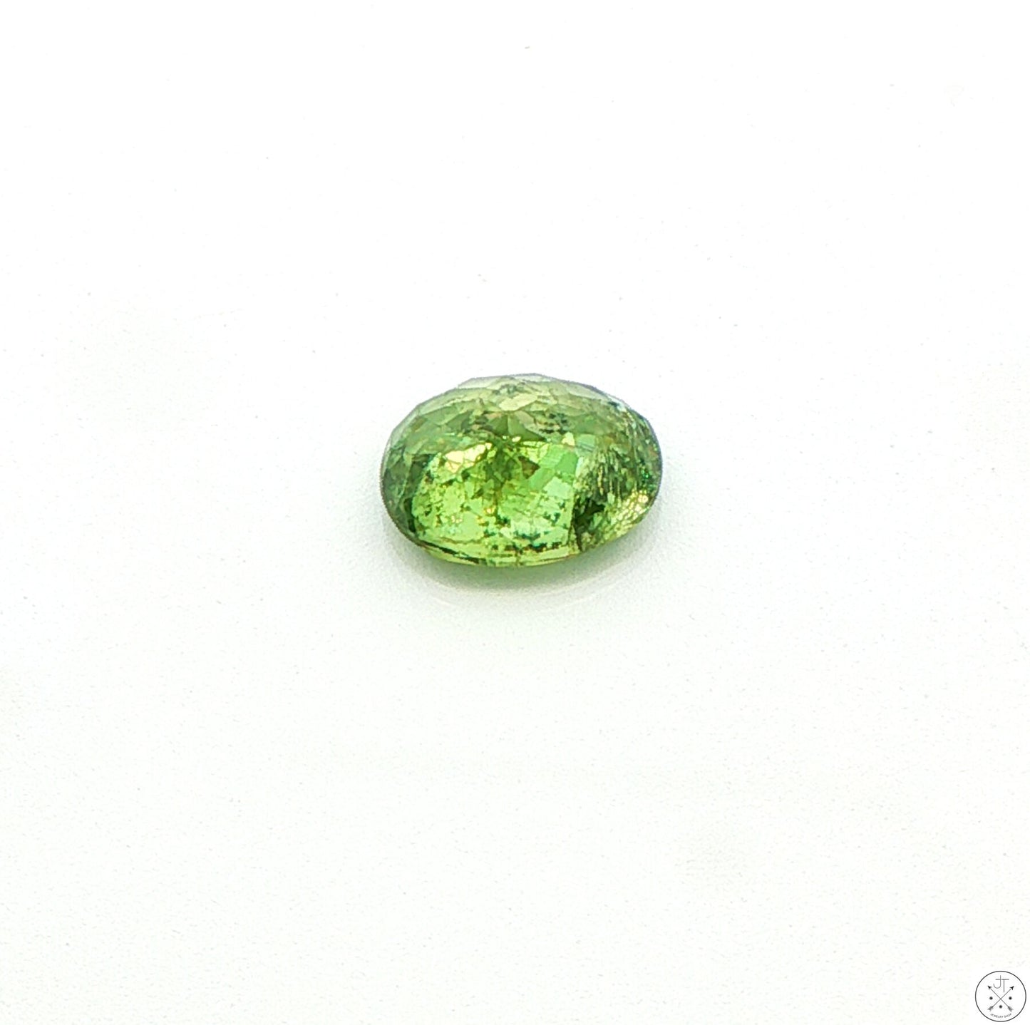 1.97 Carat Natural Demantoid Garnet 8 x 6 mm Oval Faceted Loose Gemstone