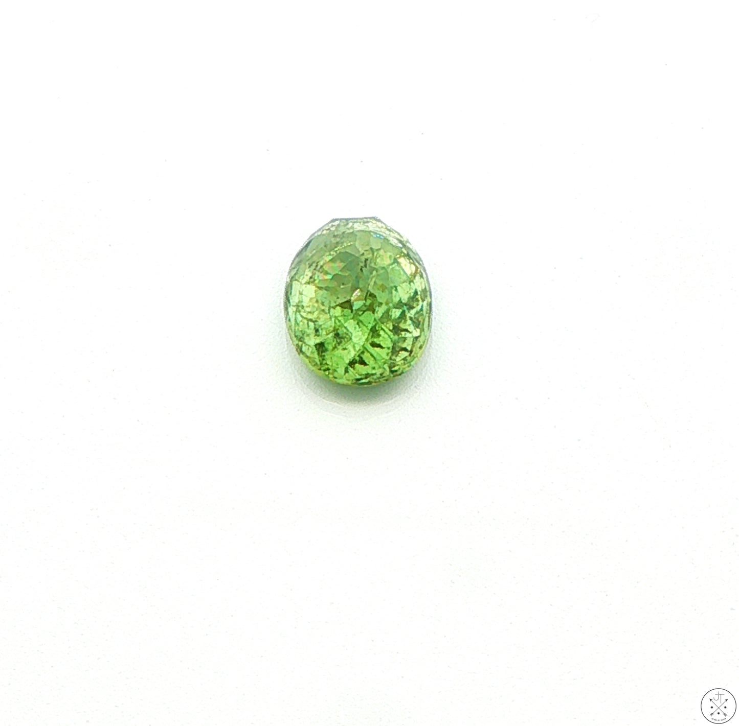 1.97 Carat Natural Demantoid Garnet 8 x 6 mm Oval Faceted Loose Gemstone