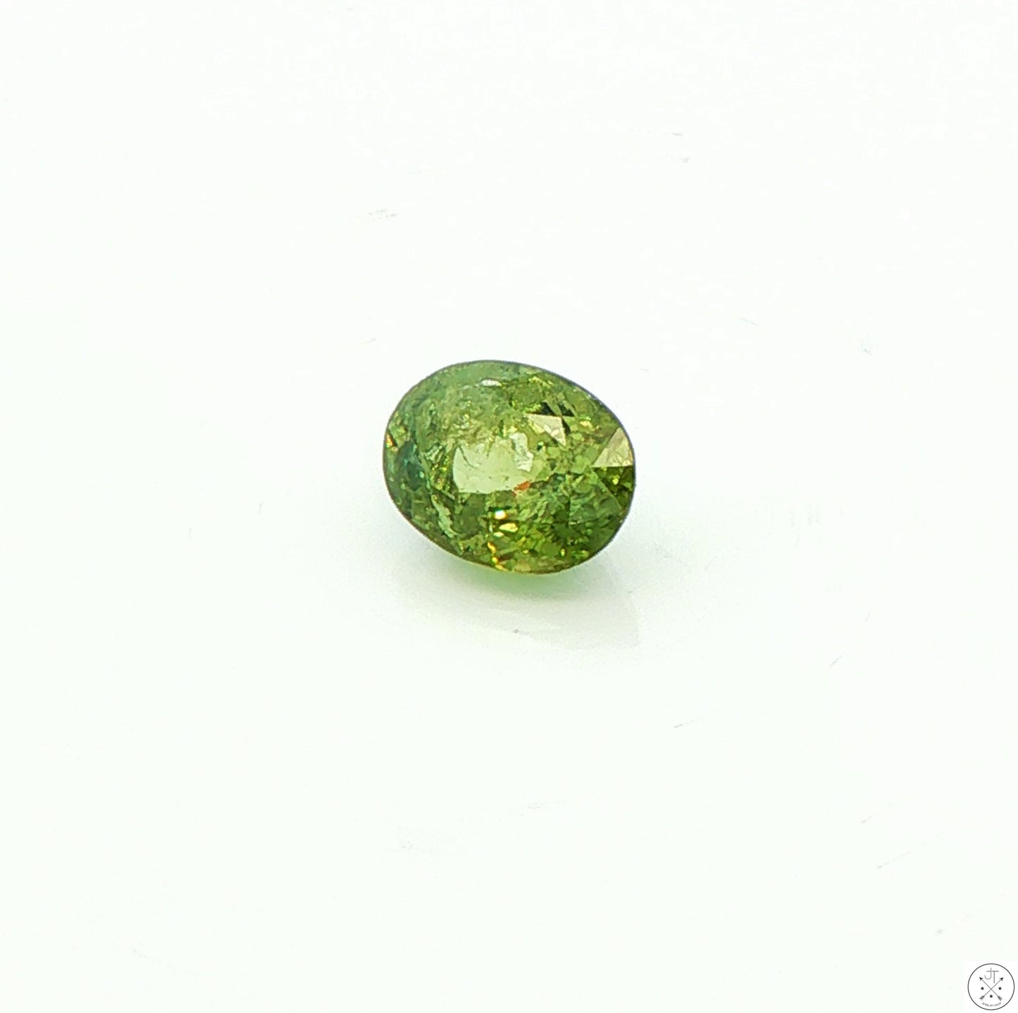 1.97 Carat Natural Demantoid Garnet 8 x 6 mm Oval Faceted Loose Gemstone