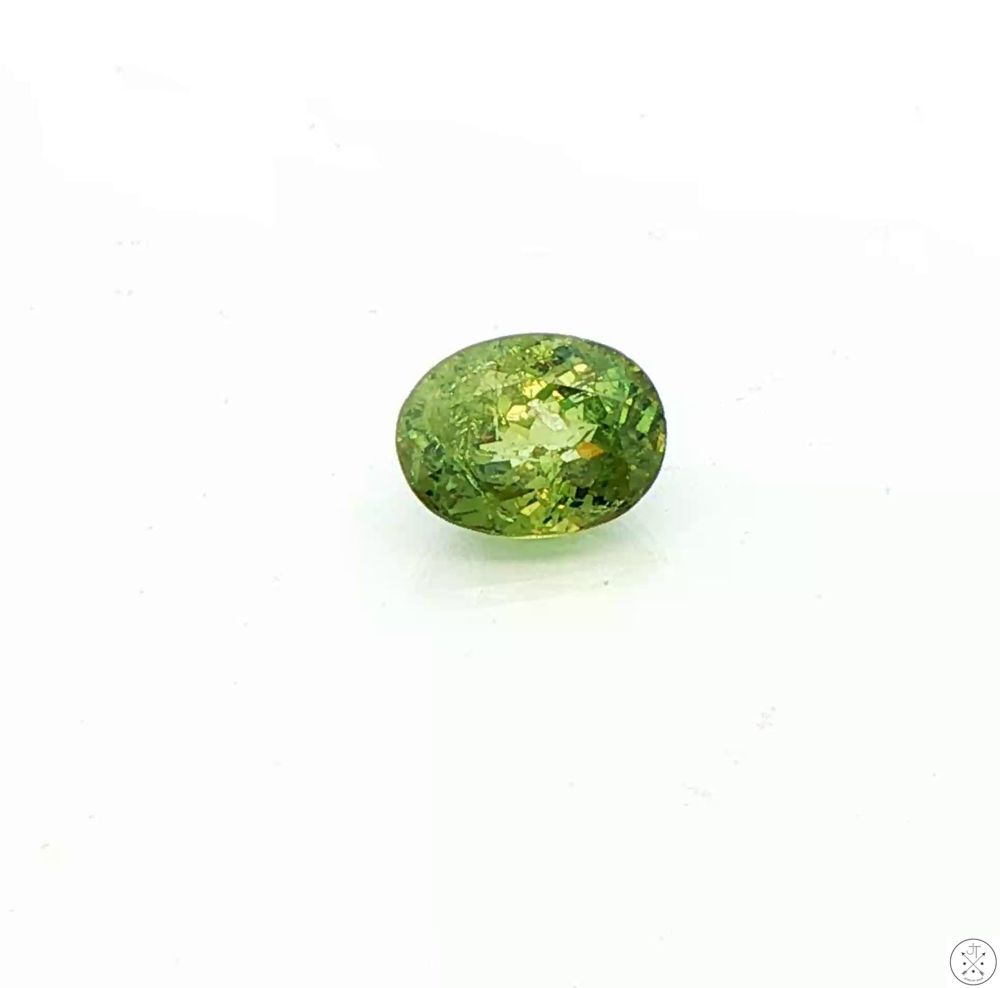 1.97 Carat Natural Demantoid Garnet 8 x 6 mm Oval Faceted Loose Gemstone