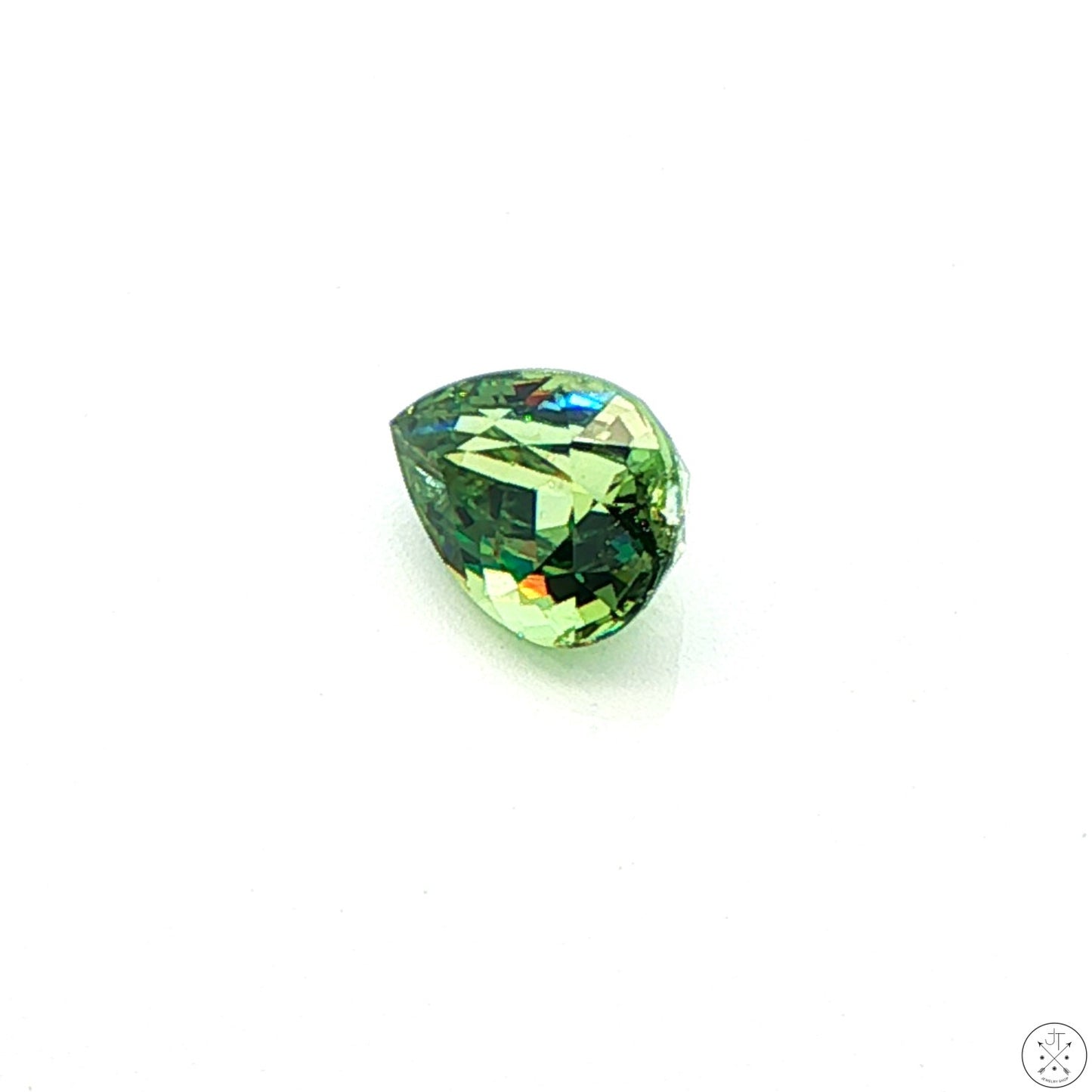 2.01 Carat Natural Demantoid Garnet 8.3 x 5.6 mm Pear Faceted Loose Gemstone