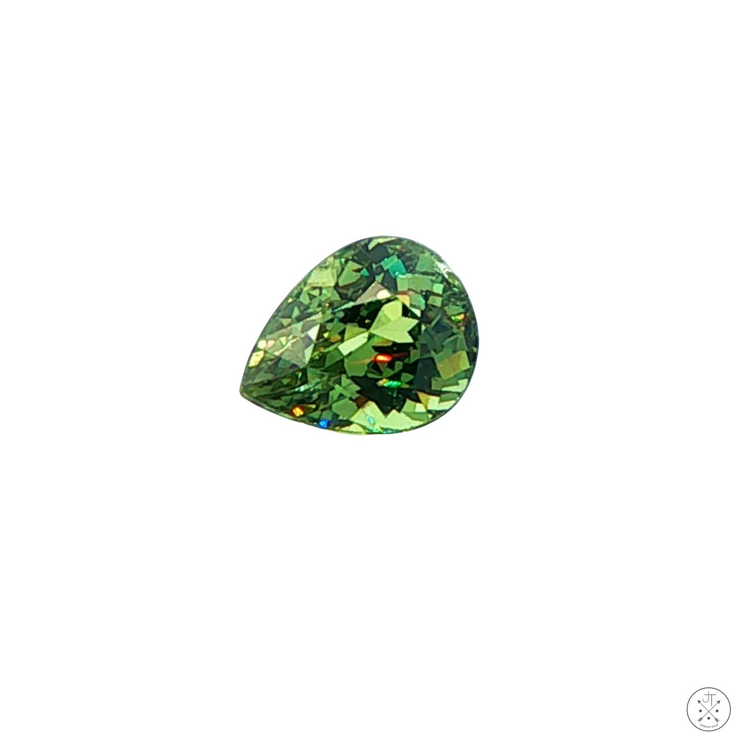 2.01 Carat Natural Demantoid Garnet 8.3 x 5.6 mm Pear Faceted Loose Gemstone