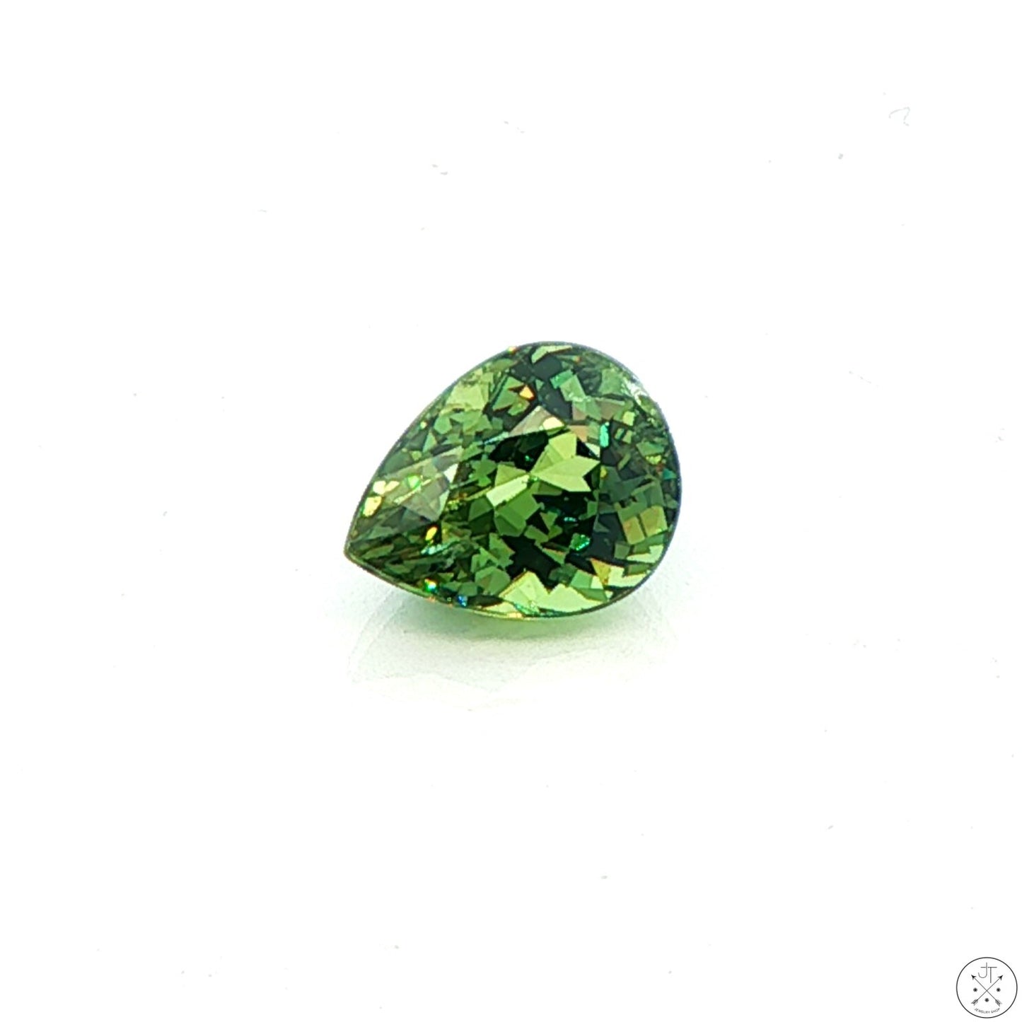 2.01 Carat Natural Demantoid Garnet 8.3 x 5.6 mm Pear Faceted Loose Gemstone
