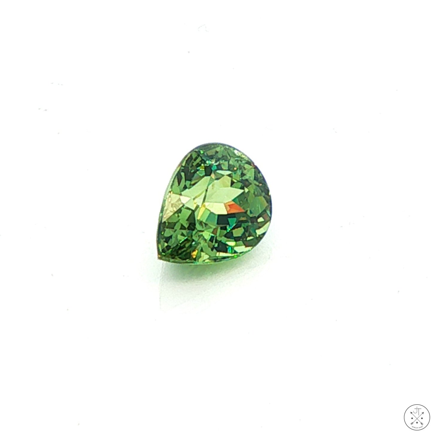 2.01 Carat Natural Demantoid Garnet 8.3 x 5.6 mm Pear Faceted Loose Gemstone