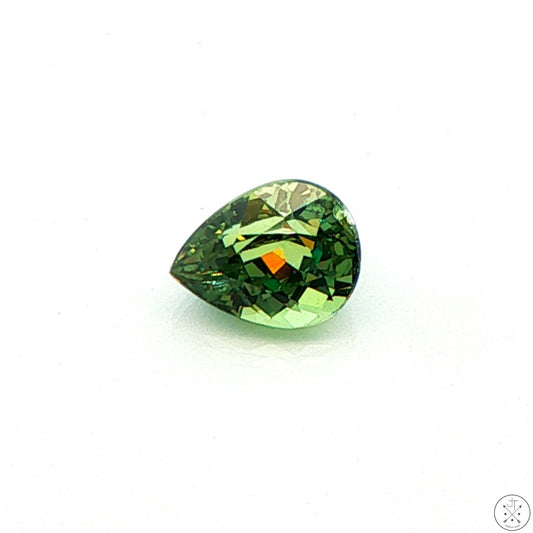 2.01 Carat Natural Demantoid Garnet 8.3 x 5.6 mm Pear Faceted Loose Gemstone