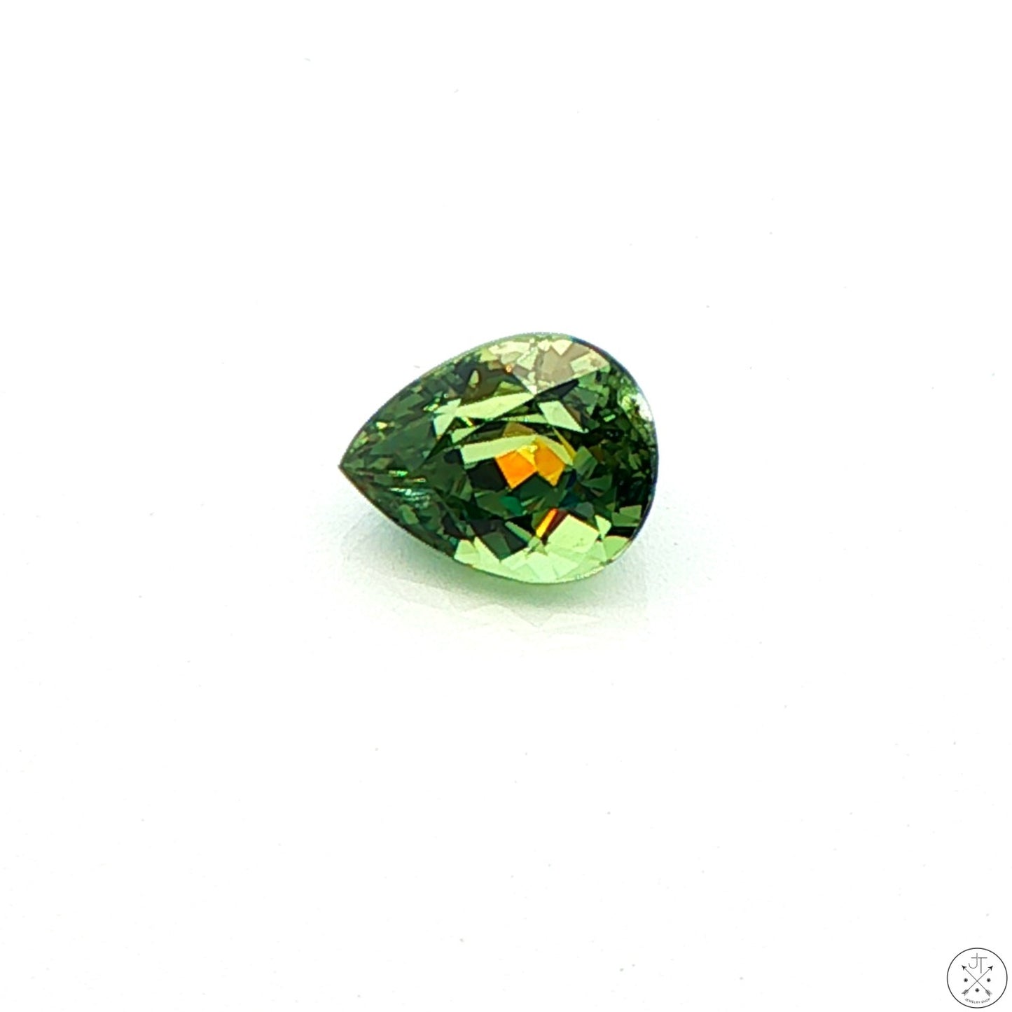 2.01 Carat Natural Demantoid Garnet 8.3 x 5.6 mm Pear Faceted Loose Gemstone