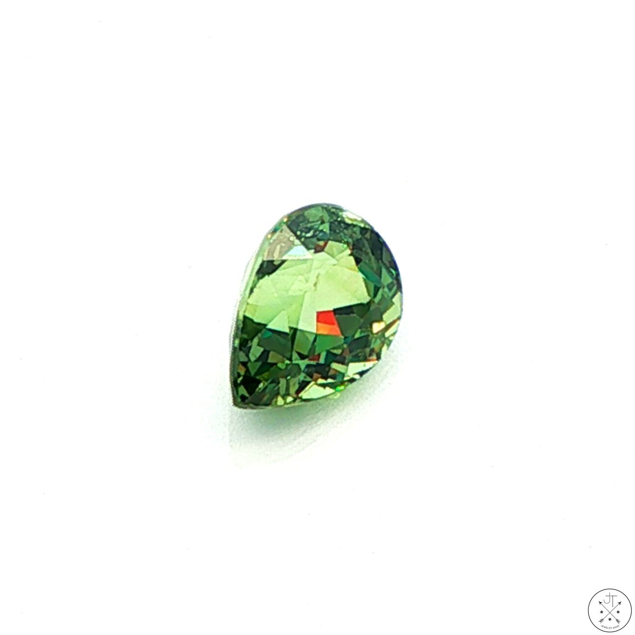 2.01 Carat Natural Demantoid Garnet 8.3 x 5.6 mm Pear Faceted Loose Gemstone