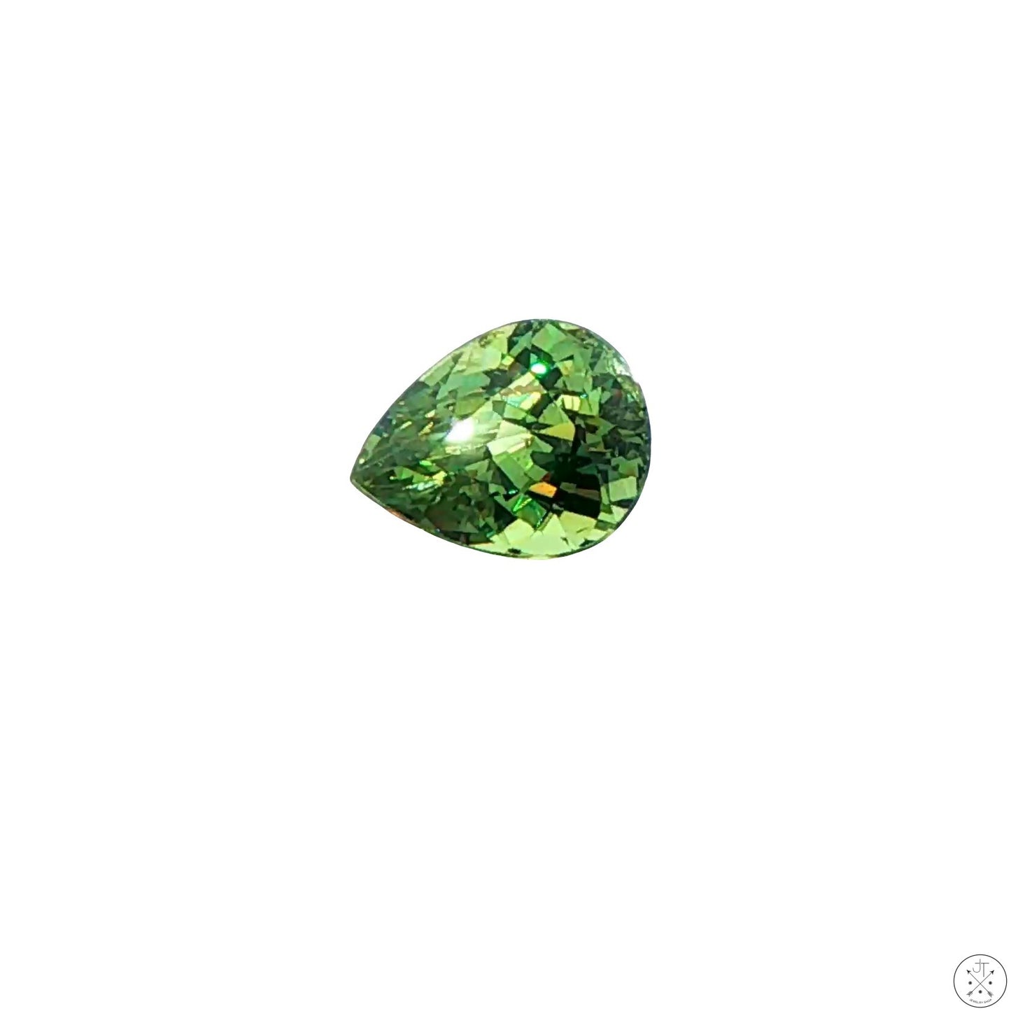 2.01 Carat Natural Demantoid Garnet 8.3 x 5.6 mm Pear Faceted Loose Gemstone