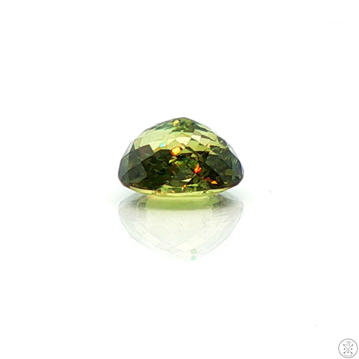 2.41 Carat Natural Demantoid Garnet 8 x 6 Oval Faceted Loose Gemstone