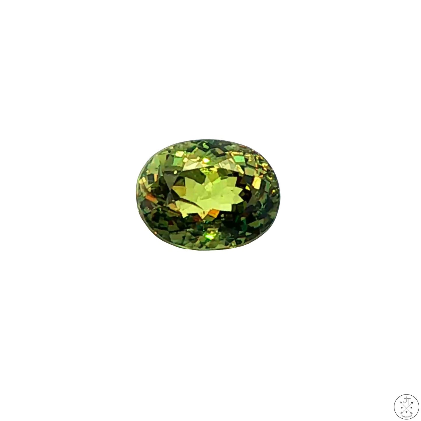 2.41 Carat Natural Demantoid Garnet 8 x 6 Oval Faceted Loose Gemstone