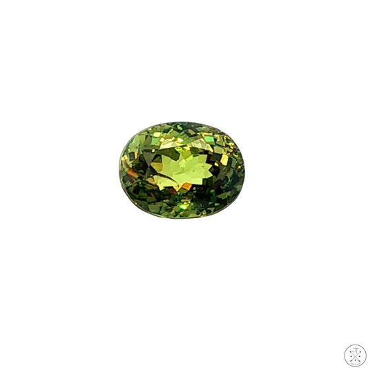 2.41 Carat Natural Demantoid Garnet 8 x 6 Oval Faceted Loose Gemstone