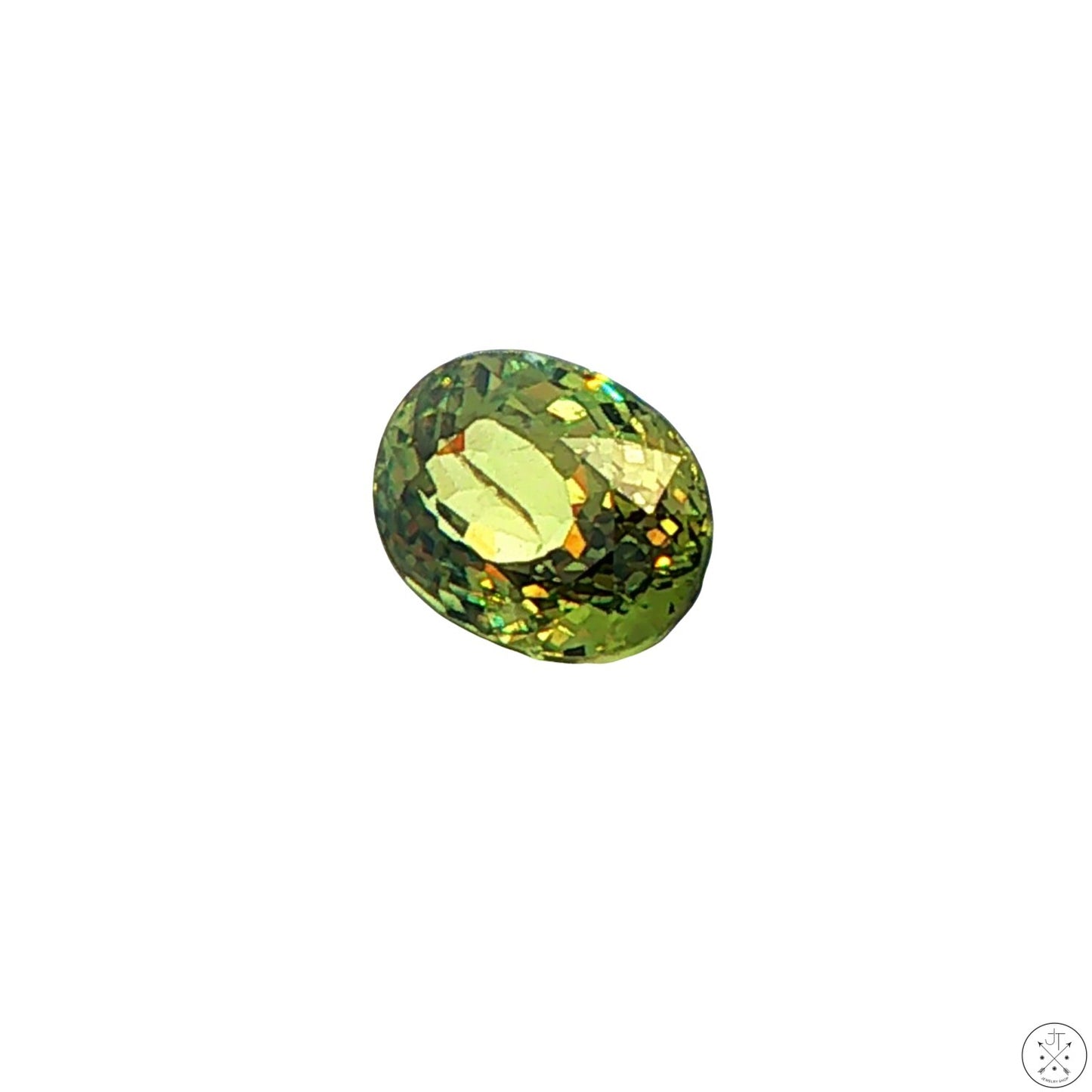 2.41 Carat Natural Demantoid Garnet 8 x 6 Oval Faceted Loose Gemstone