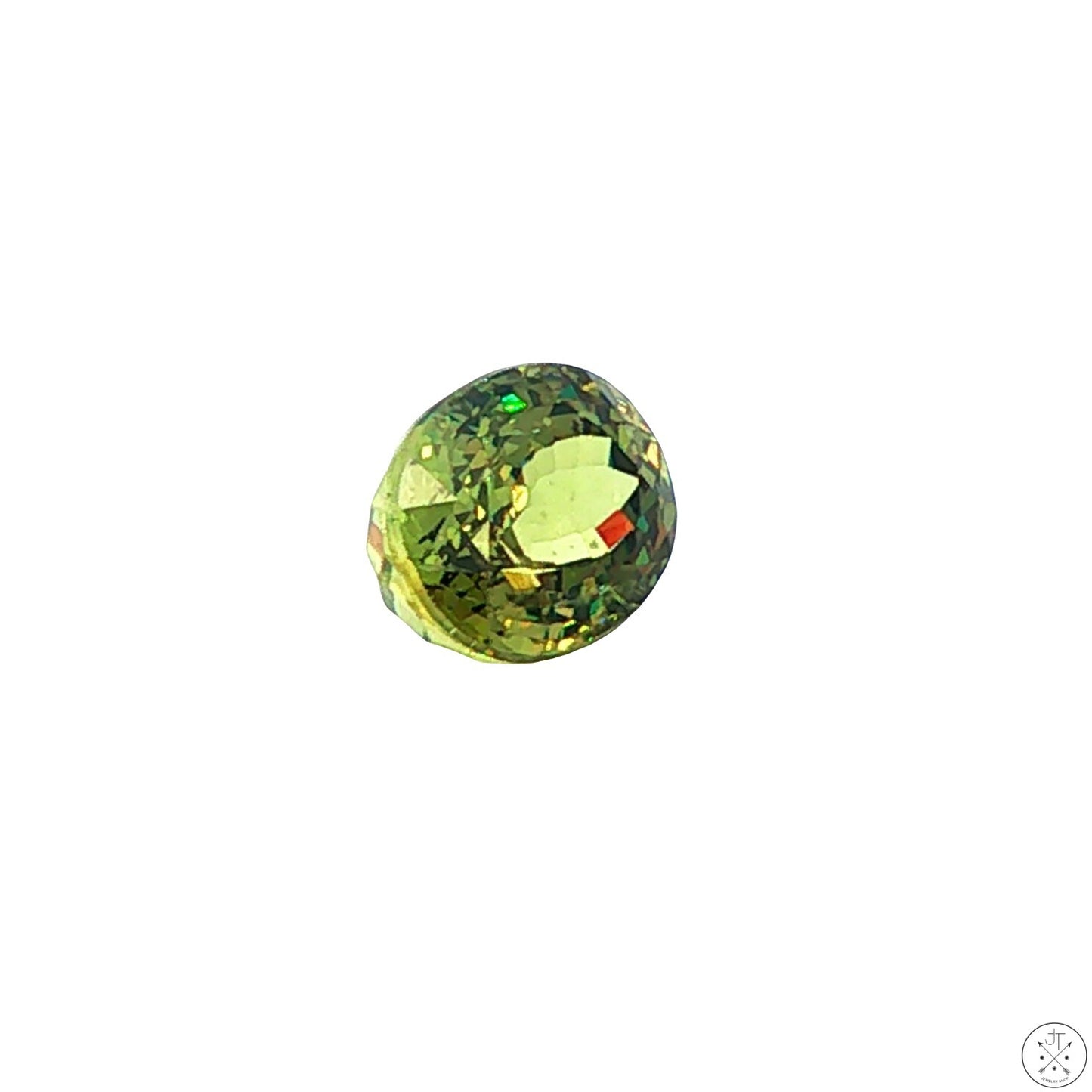 2.41 Carat Natural Demantoid Garnet 8 x 6 Oval Faceted Loose Gemstone