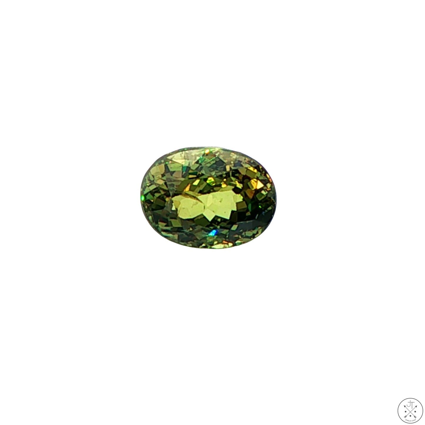 2.41 Carat Natural Demantoid Garnet 8 x 6 Oval Faceted Loose Gemstone