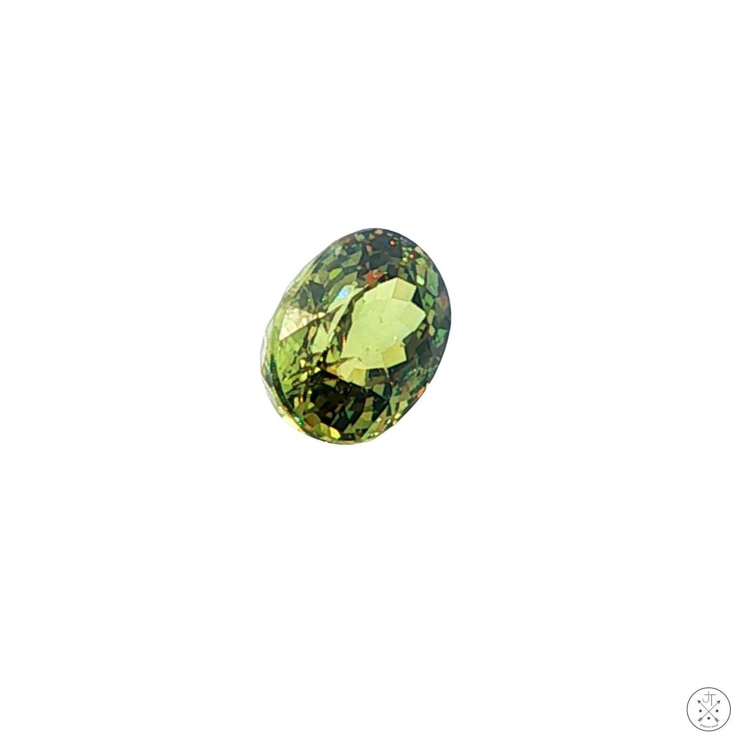 2.41 Carat Natural Demantoid Garnet 8 x 6 Oval Faceted Loose Gemstone
