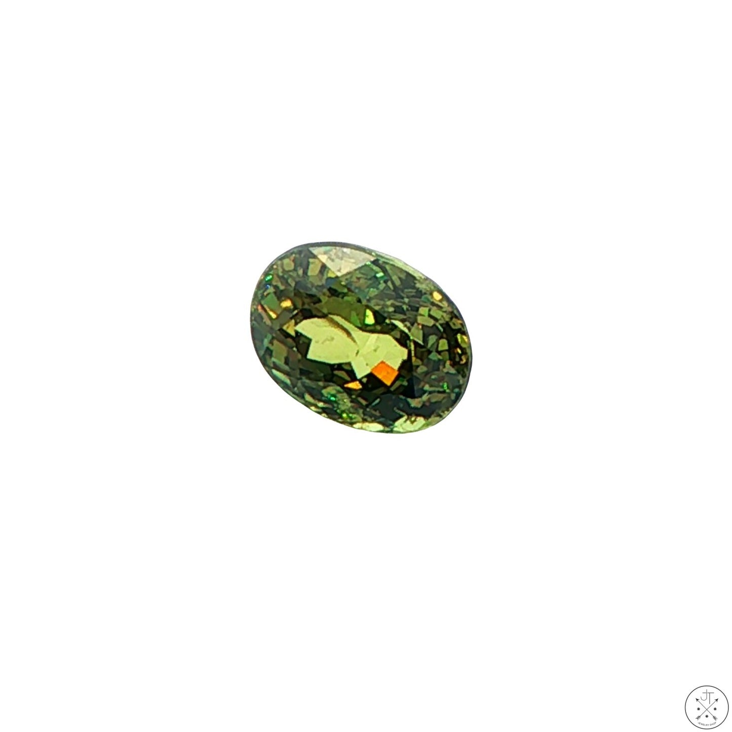 2.41 Carat Natural Demantoid Garnet 8 x 6 Oval Faceted Loose Gemstone
