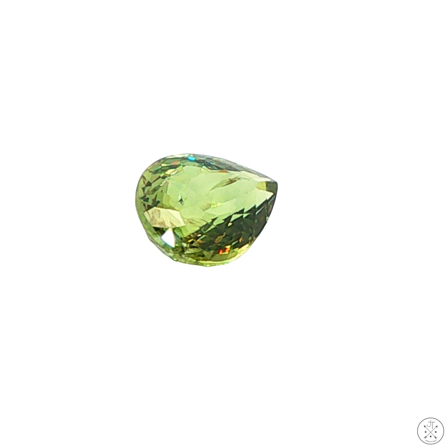 2.27 Carat Natural Demantoid Garnet 9 x 7 mm Pear Faceted Loose Gemstone