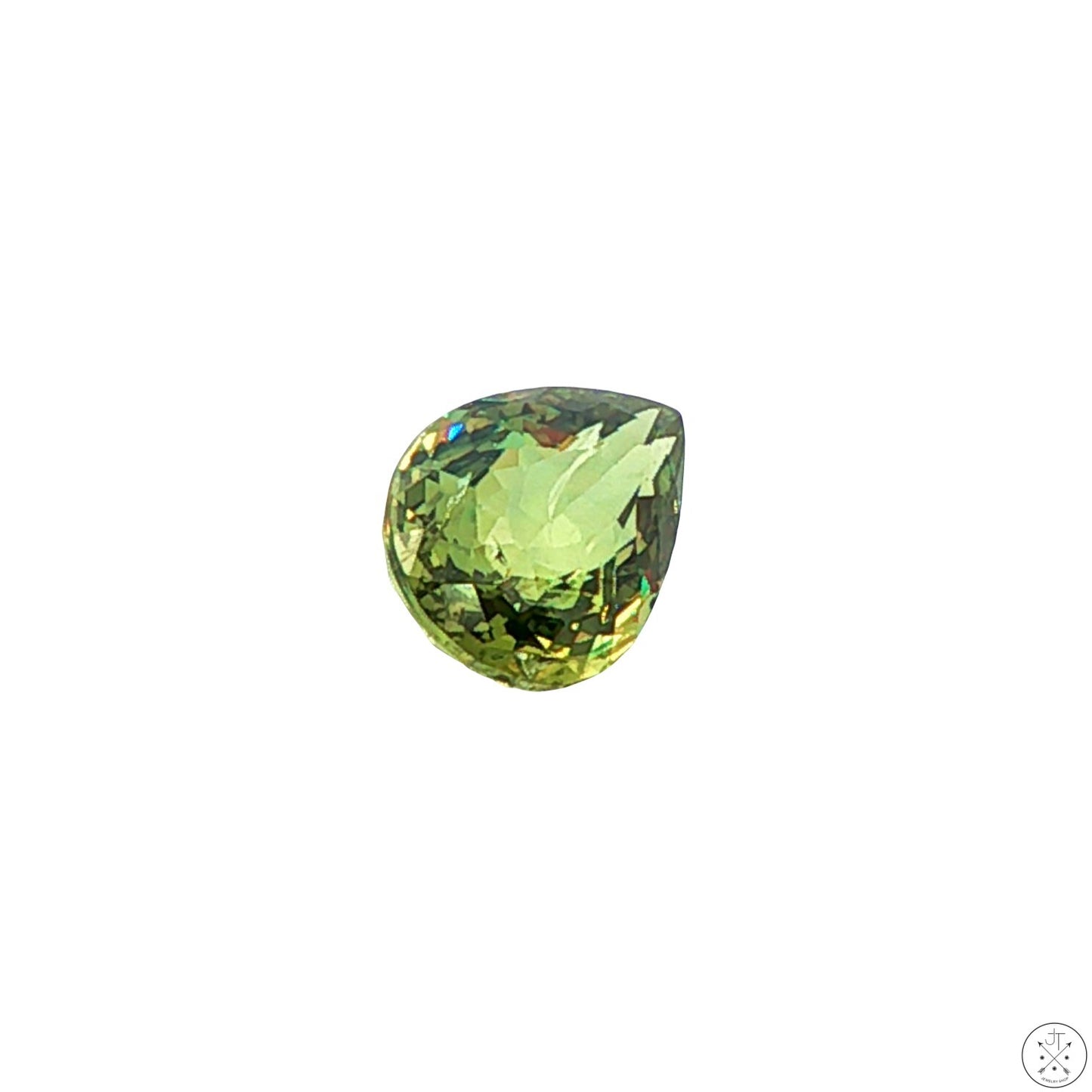 2.27 Carat Natural Demantoid Garnet 9 x 7 mm Pear Faceted Loose Gemstone