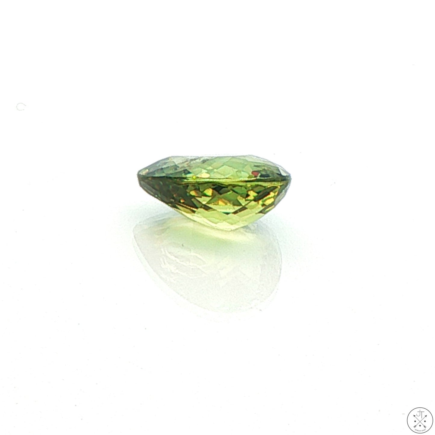 2.27 Carat Natural Demantoid Garnet 9 x 7 mm Pear Faceted Loose Gemstone