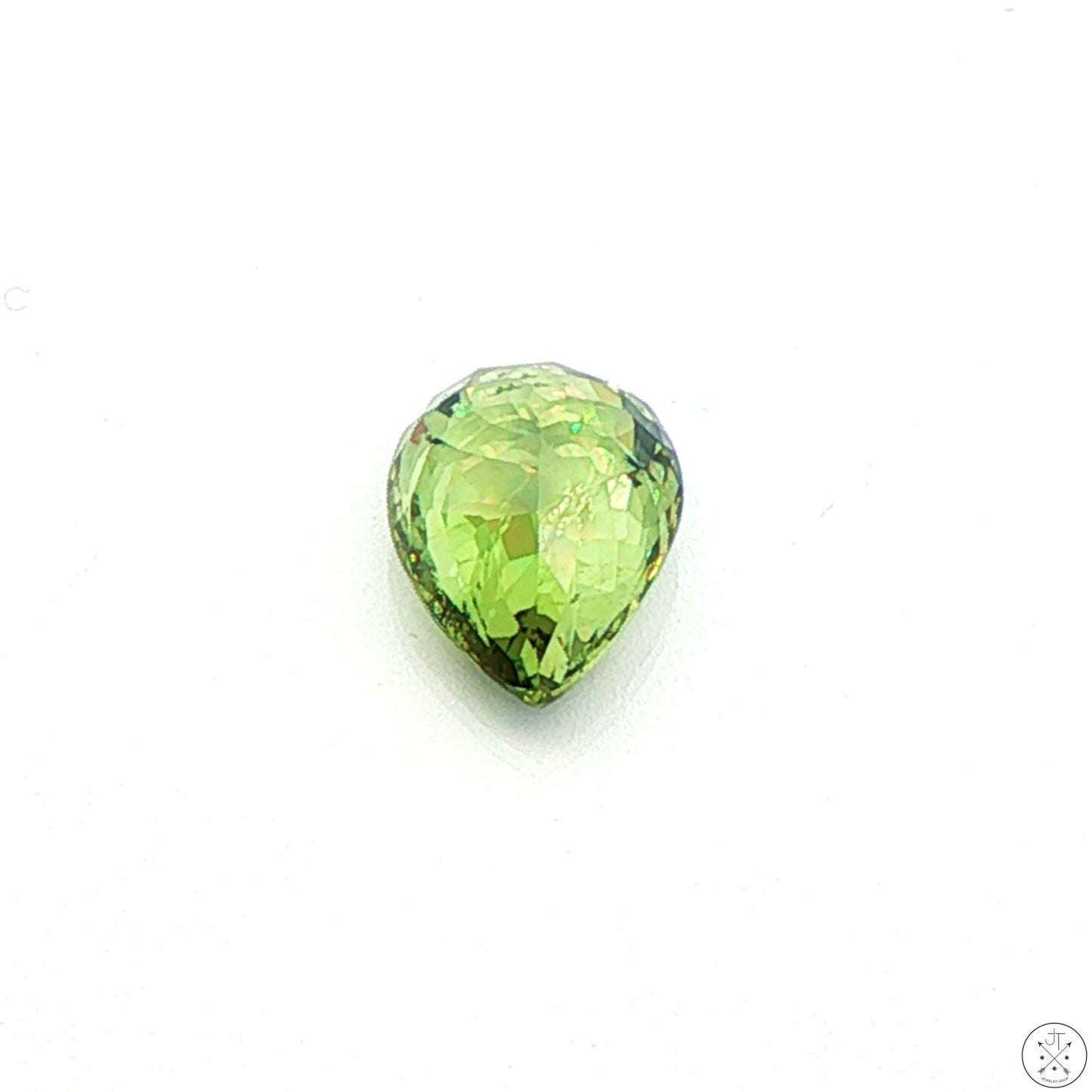 2.27 Carat Natural Demantoid Garnet 9 x 7 mm Pear Faceted Loose Gemstone