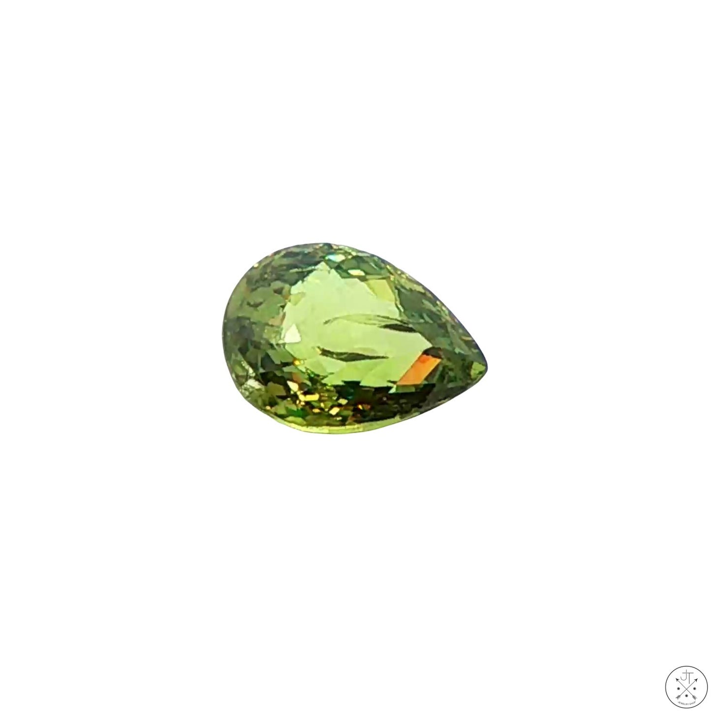 2.27 Carat Natural Demantoid Garnet 9 x 7 mm Pear Faceted Loose Gemstone