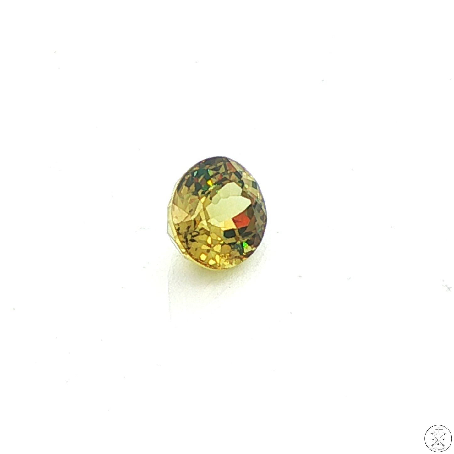 1.32 Carat Natural Demantoid Garnet 6.9 x 5.6 mm Oval Faceted Loose Gemstone