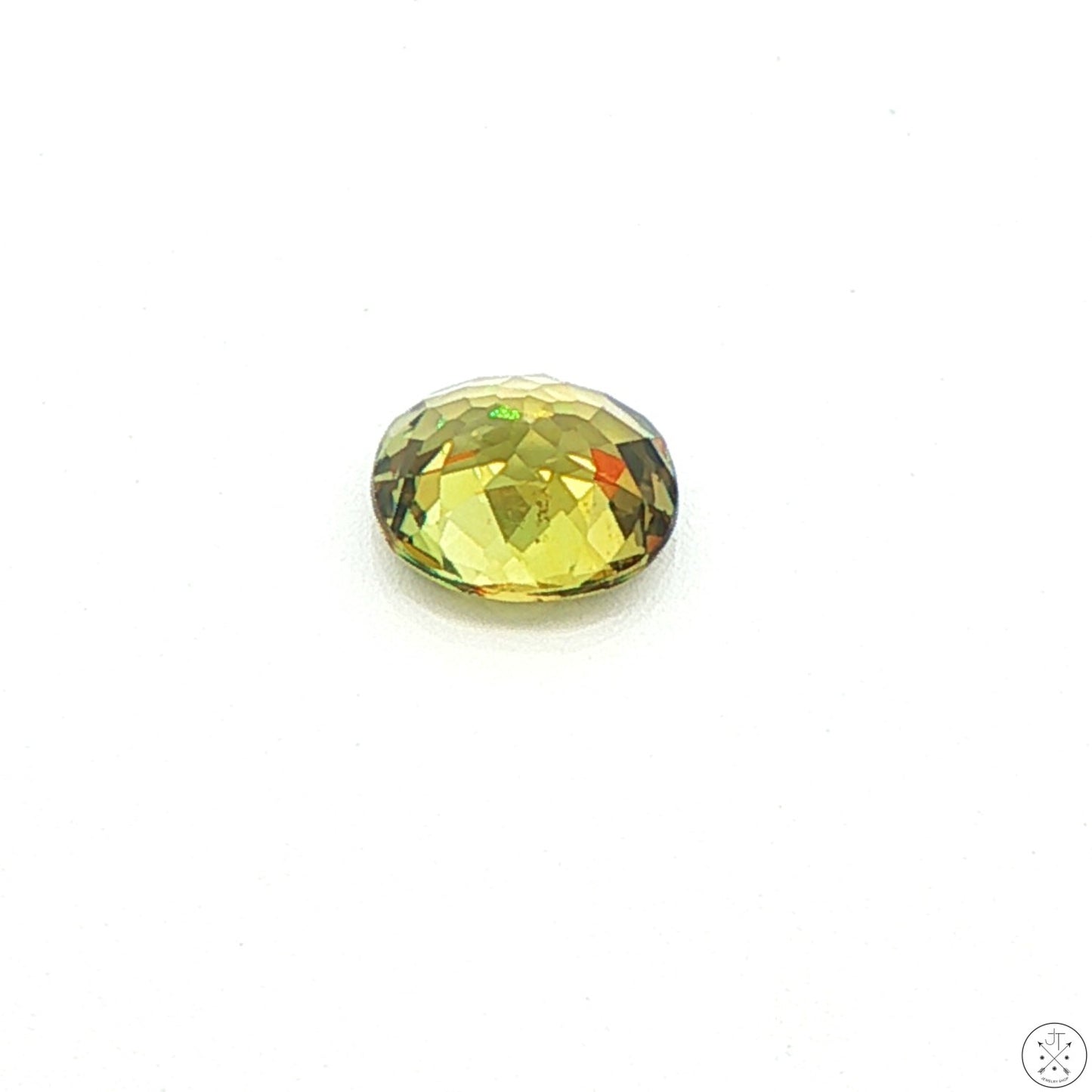 1.32 Carat Natural Demantoid Garnet 6.9 x 5.6 mm Oval Faceted Loose Gemstone