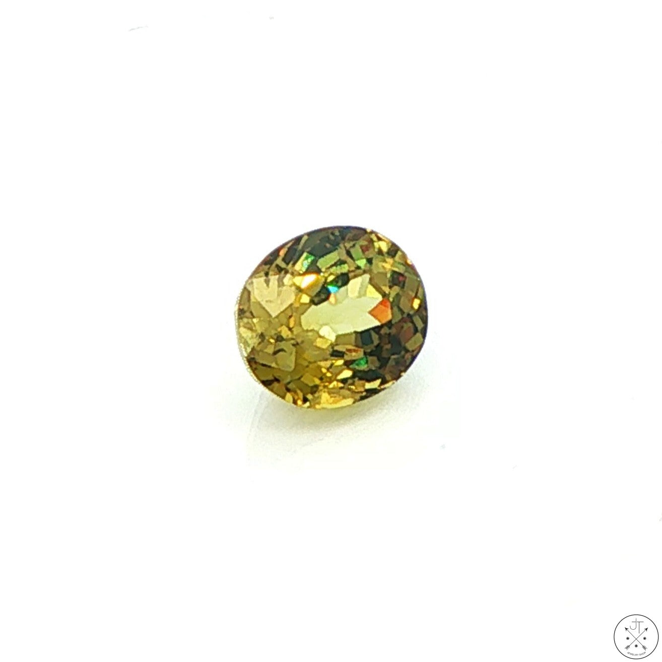 1.32 Carat Natural Demantoid Garnet 6.9 x 5.6 mm Oval Faceted Loose Gemstone
