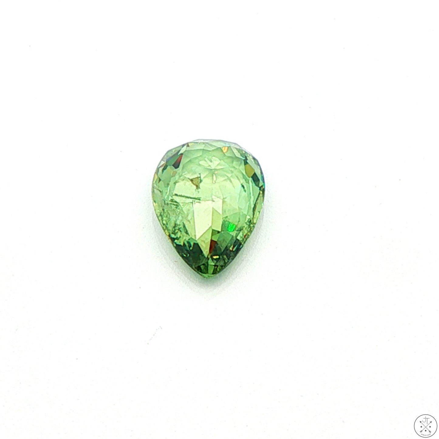 2.53 Carat Natural Demantoid Garnet 10.7 x 7.5 mm Pear Faceted Loose Gemstone