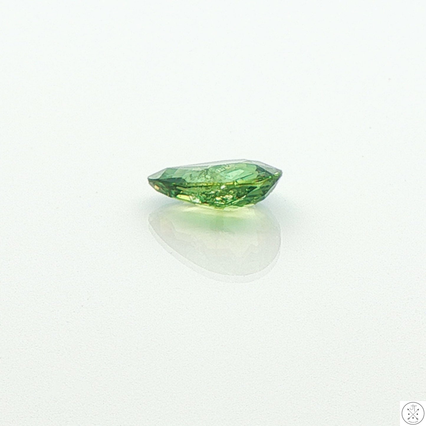 2.53 Carat Natural Demantoid Garnet 10.7 x 7.5 mm Pear Faceted Loose Gemstone