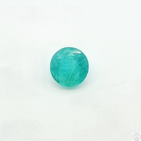 Rare 1.50 Carat Natural Grandidierite 8 mm Round Faceted Gemstone Loose