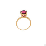 14k Yellow Gold Solitaire Ring 2.34 carat Natural Malaya Umbalite Garnet Size 5