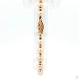 Vintage 14k Yellow Gold 8 Inch 5 mm Pearl Bracelet