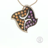 2003 LeVian Sterling Silver Pendant with Citrine and Amethyst Grand Sample