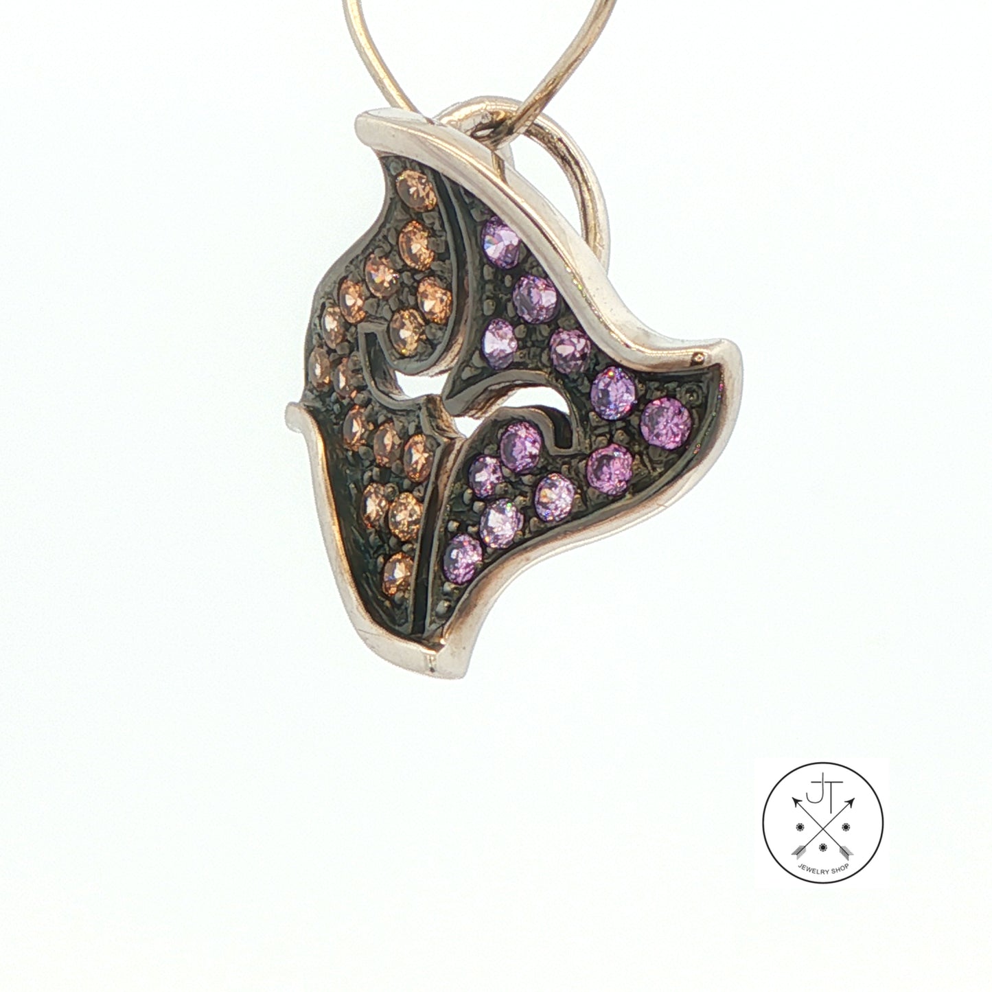 2003 LeVian Sterling Silver Pendant with Citrine and Amethyst Grand Sample